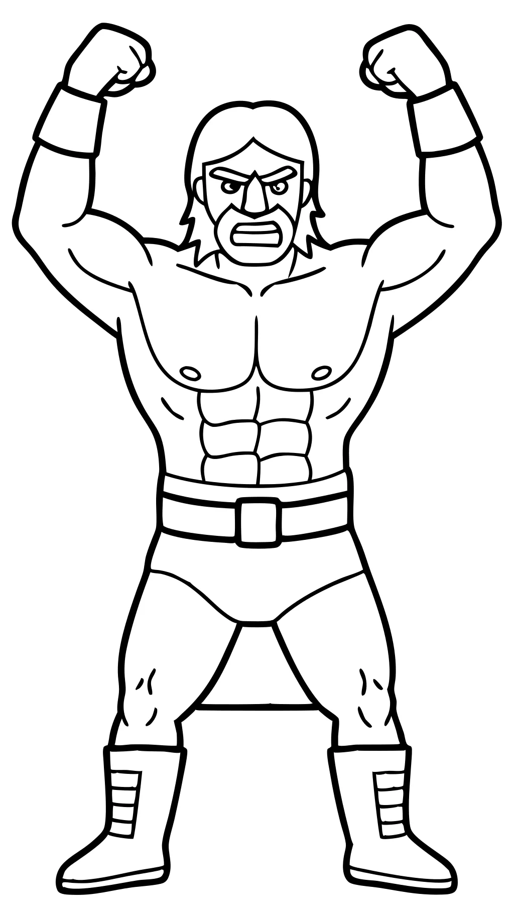 coloriage hulk hogan